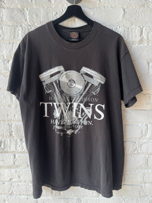 Vintage 1998 Harley Davidson Twins Shirt Size Large