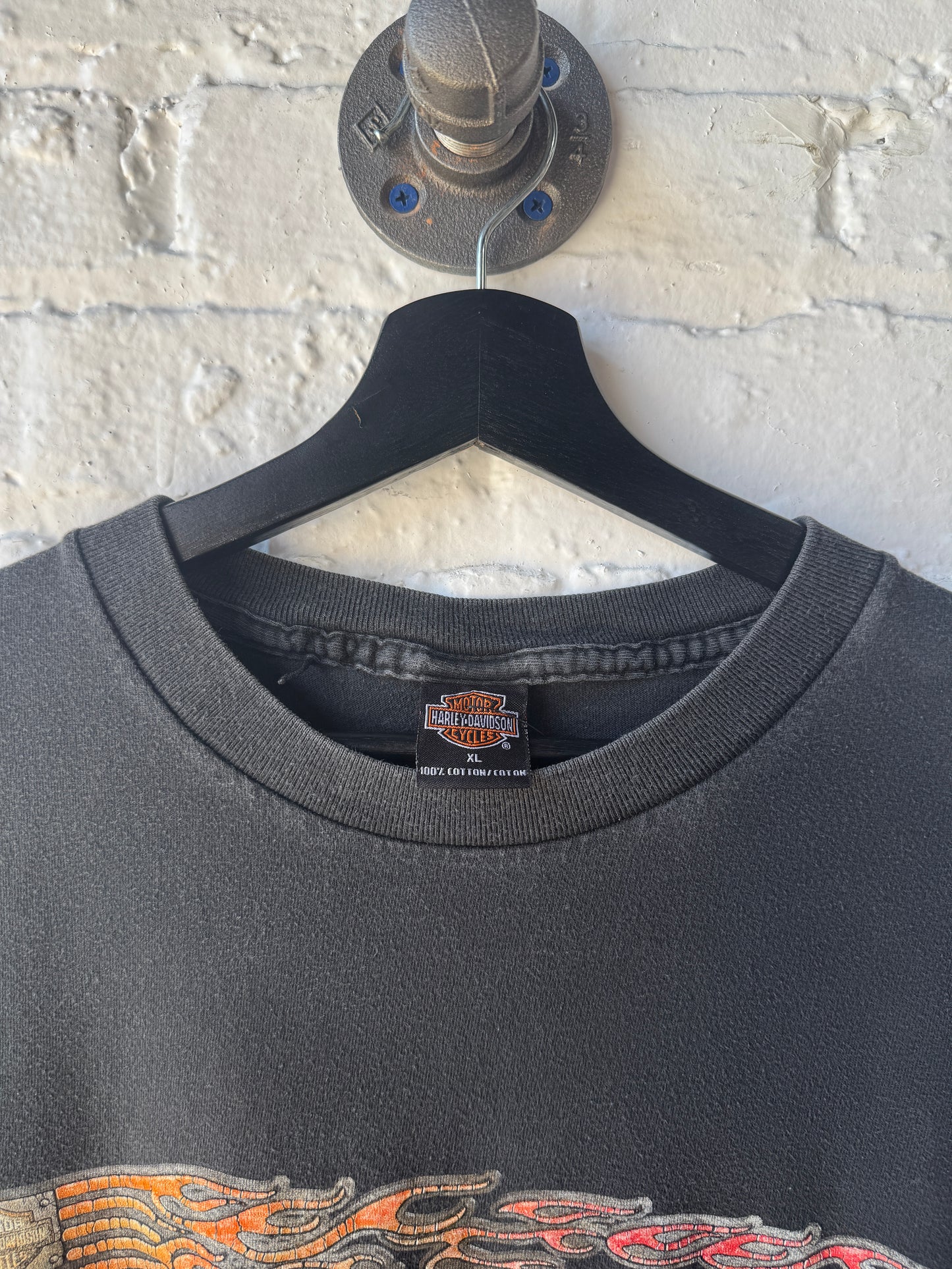 Vintage Harley Davidson Flame Shirt Size XL