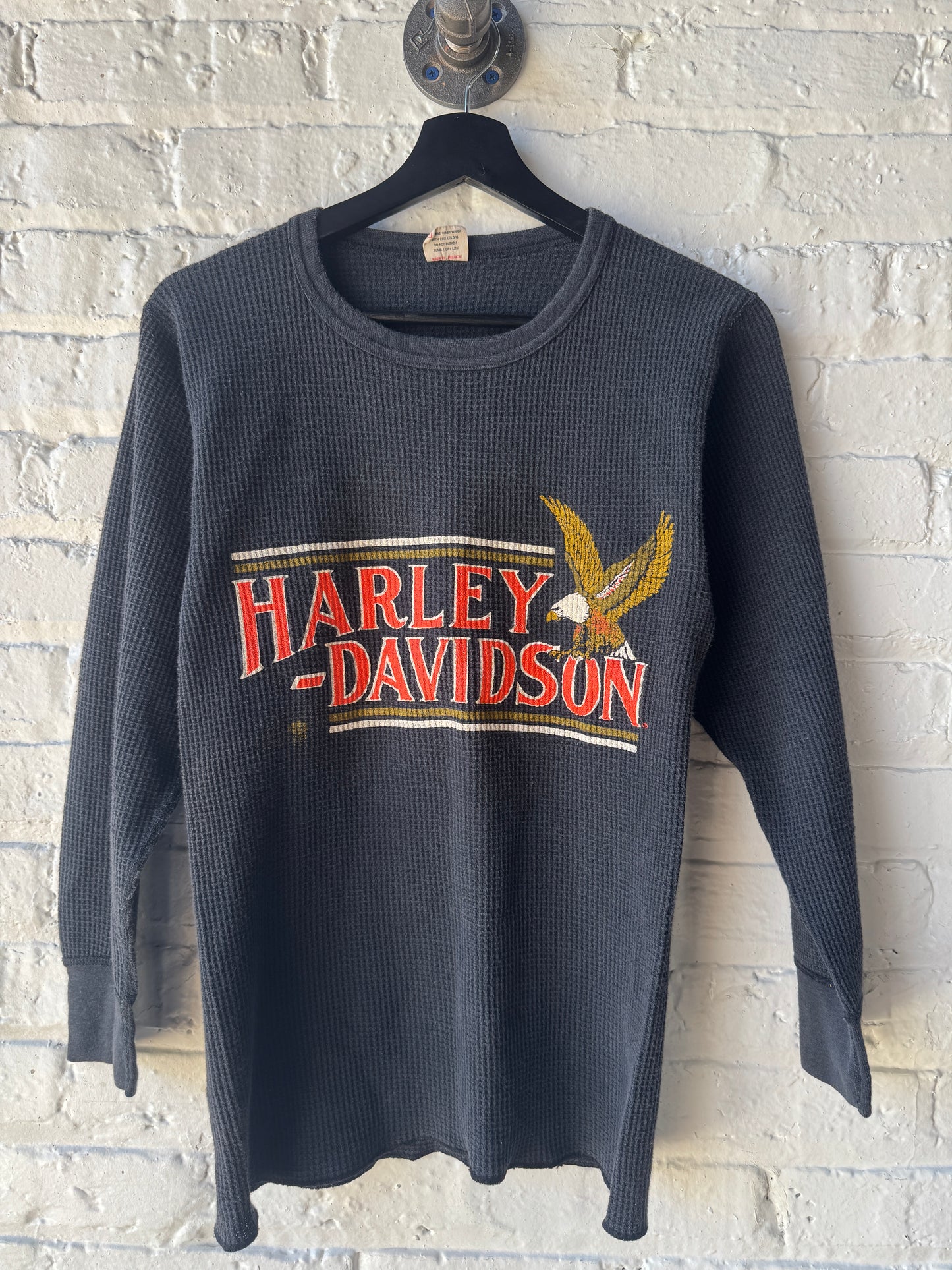Vintage Harley Davidson Thermal Shirt Size Large