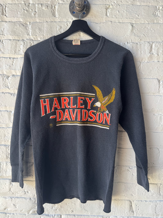 Vintage Harley Davidson Thermal Shirt Size Large