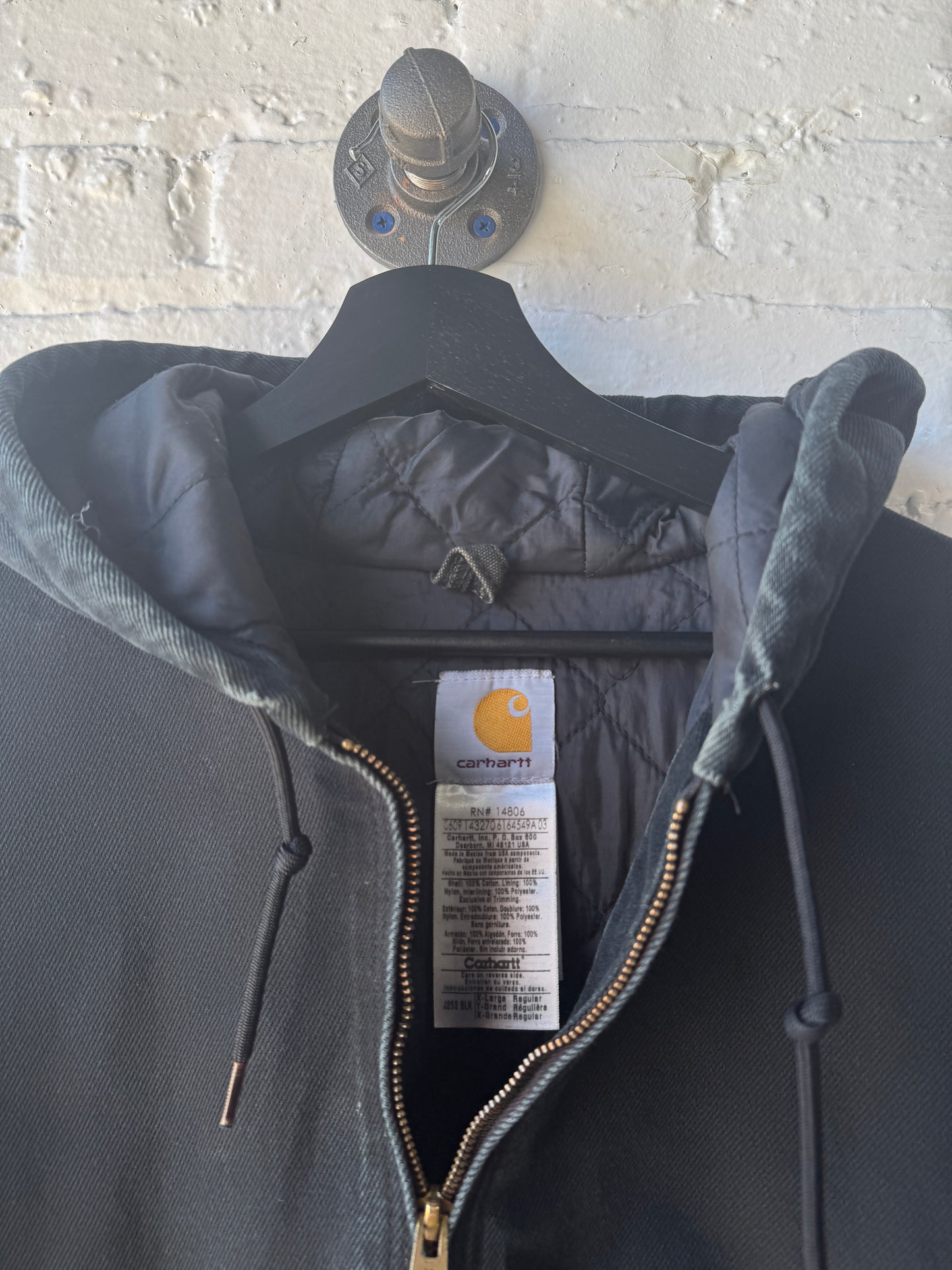 Vintage Black Carhartt Active Jacket Size XL
