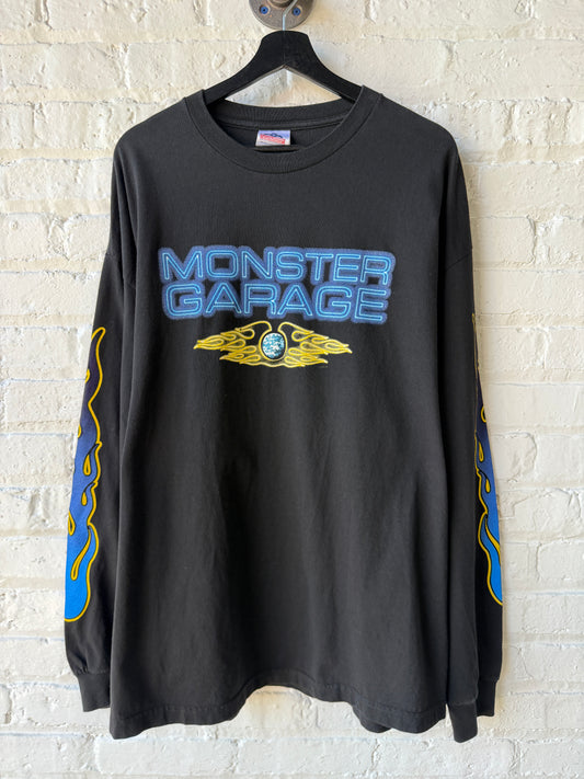 Vintage Monster Garage Long Sleeve Shirt Size 2XL