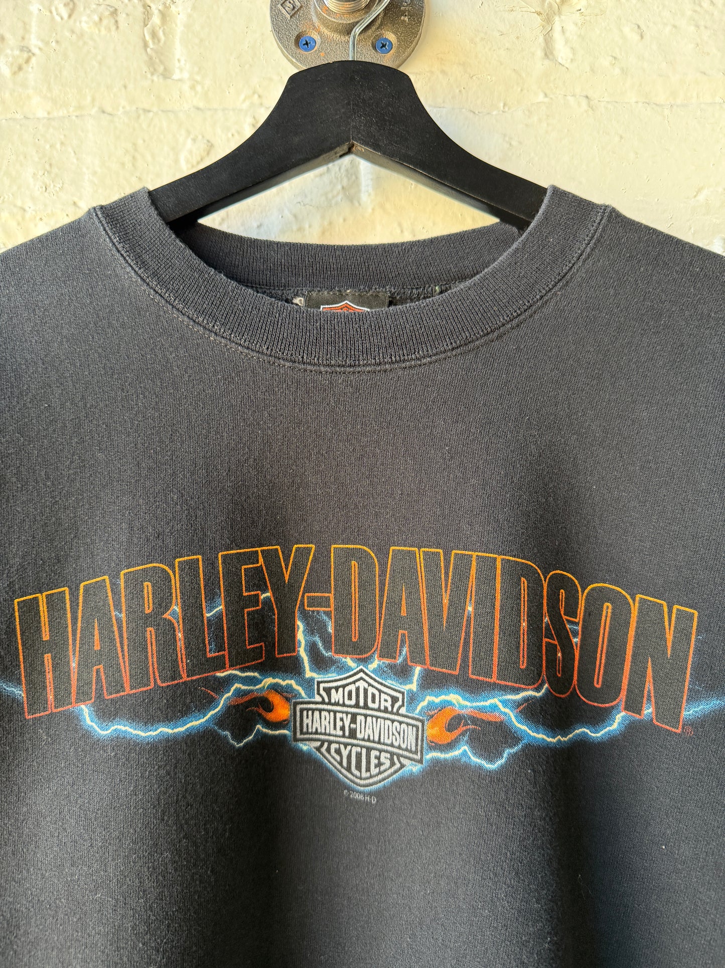 Vintage Harley Davidson Lightning Crewneck Size Large