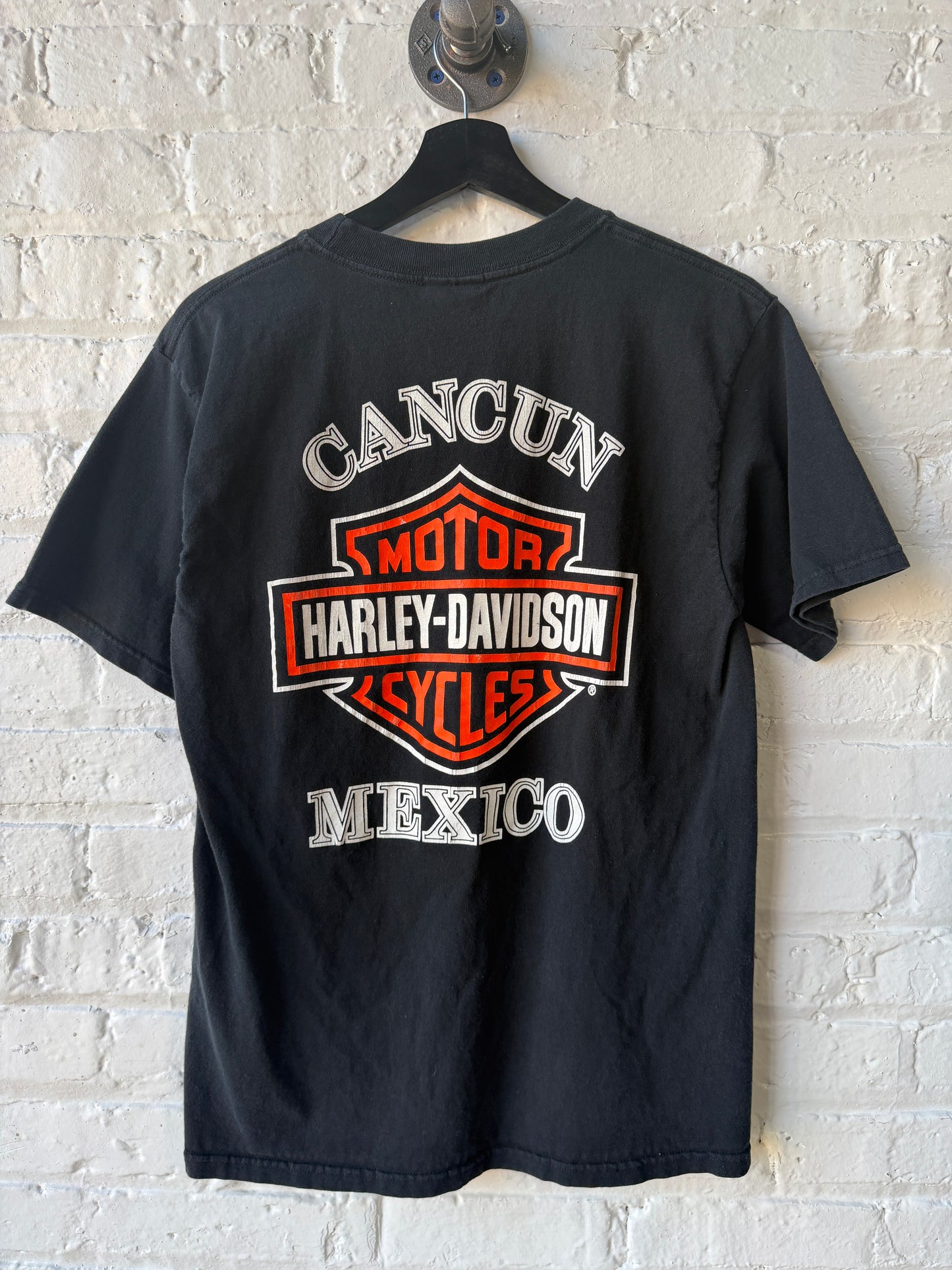 Vintage Harley Davidson Flaming Skull Shirt Size Medium