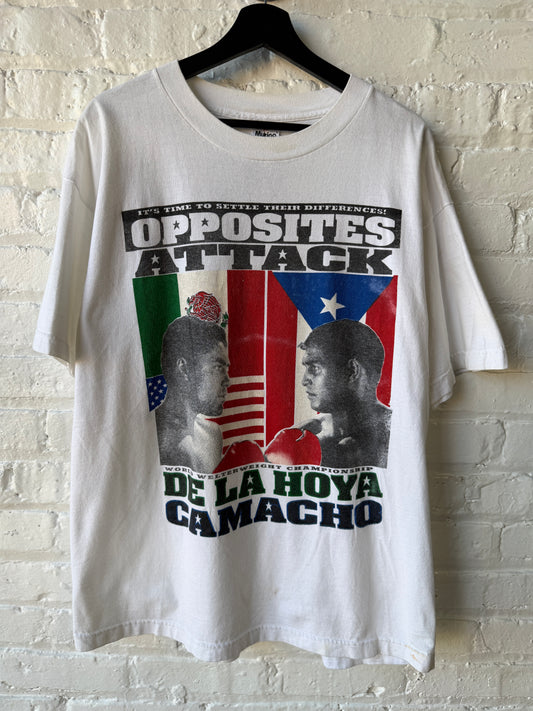 Vintage De La Hoya vs Camacho Boxing Shirt Size XL
