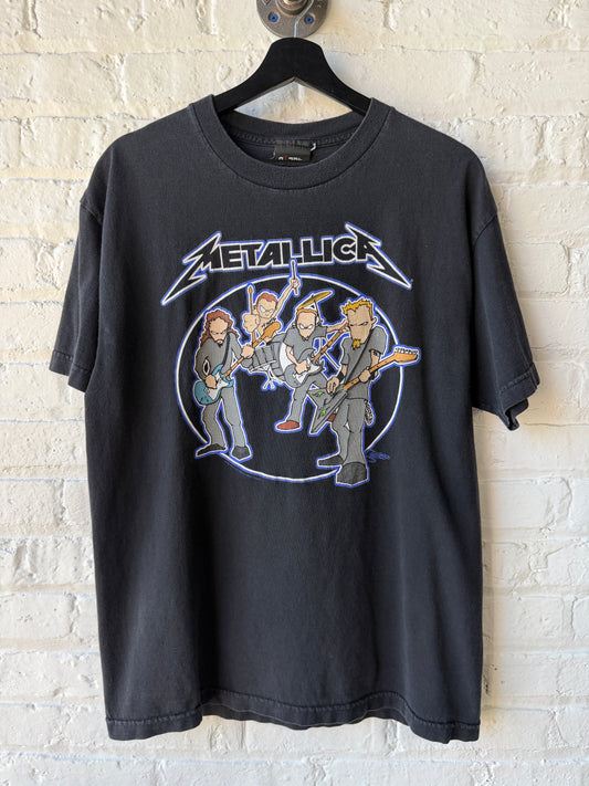 Vintage 2000 Metallica Cartoon Shirt Size Large