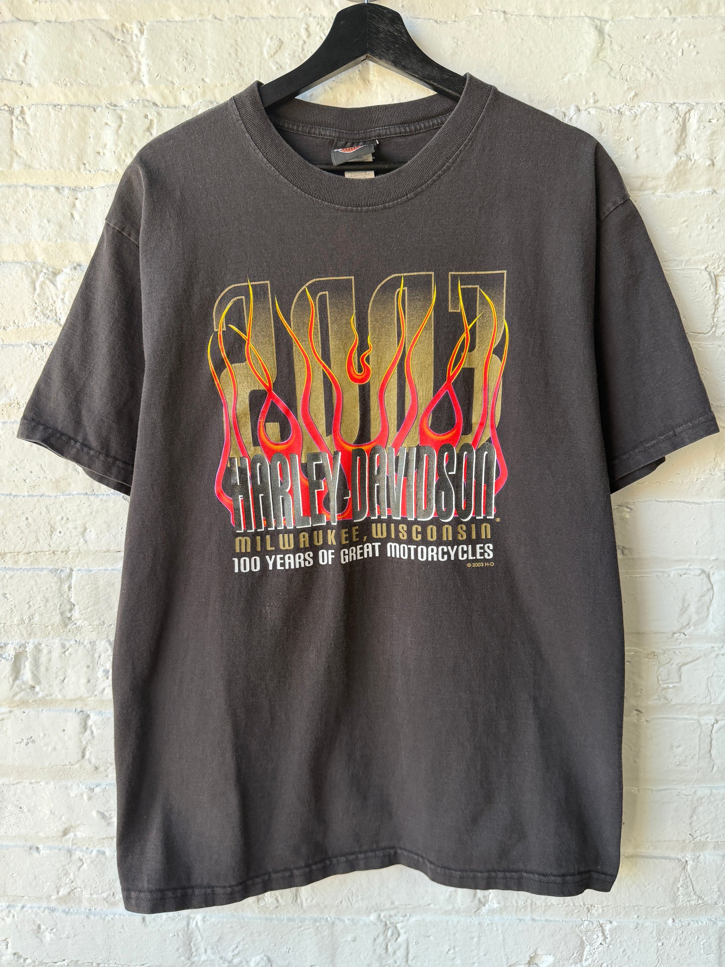 Vintage Harley Davidson Flame Shirt Size XL