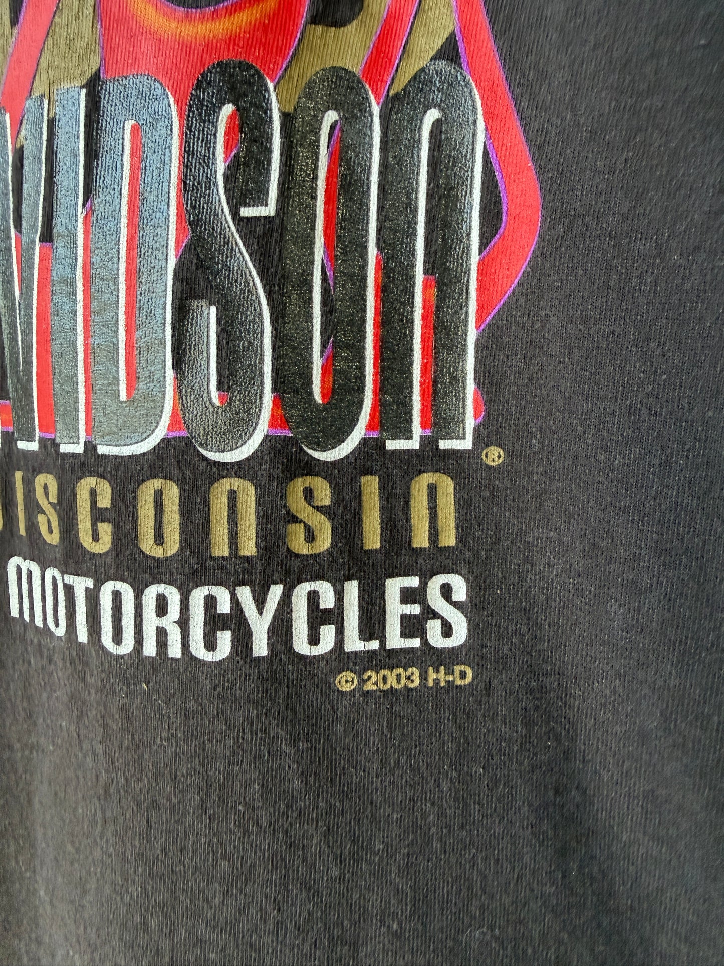 Vintage Harley Davidson Flame Shirt Size XL
