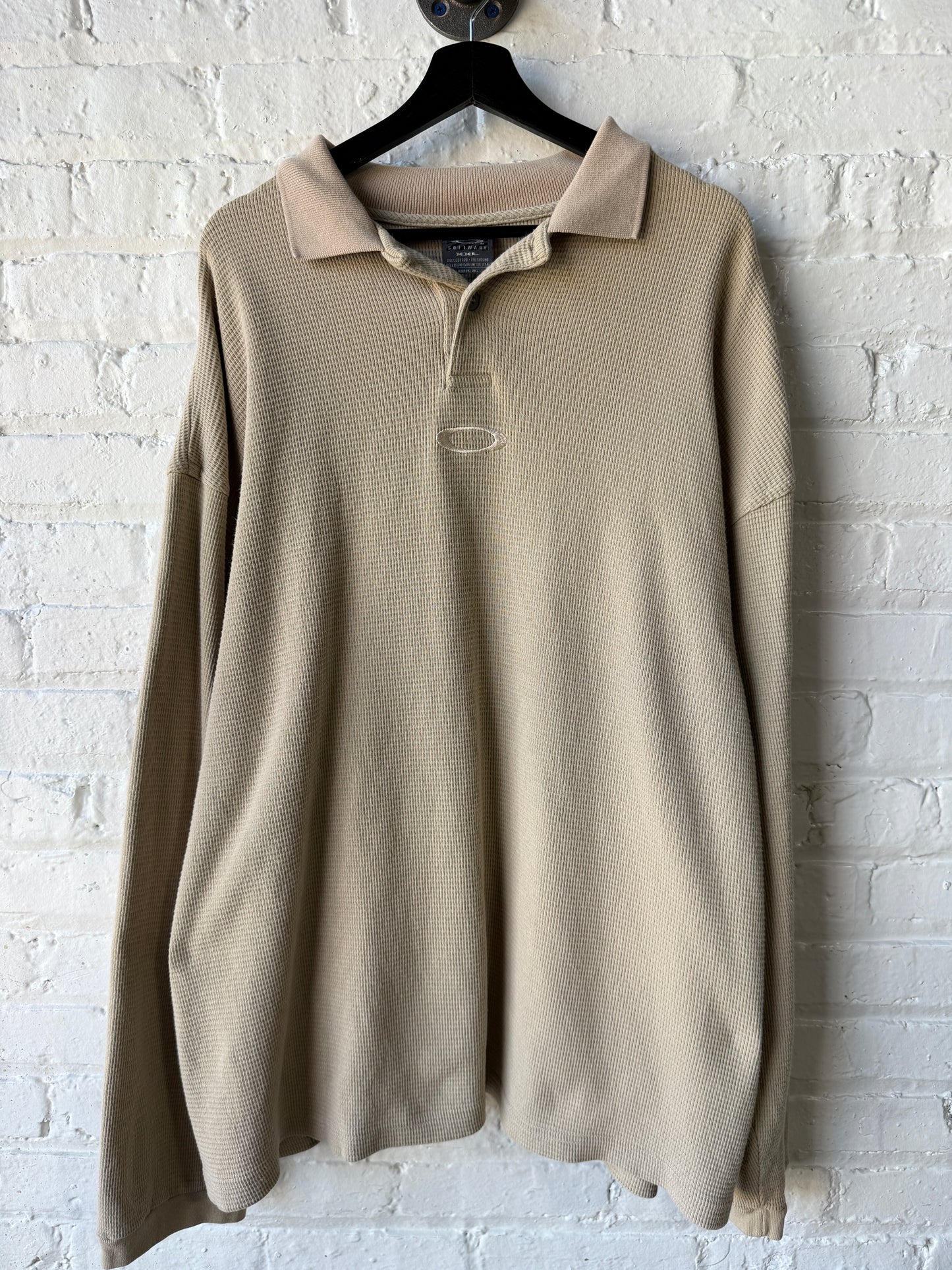 Vintage Oakley Software Long Sleeve Polo Size 2XL